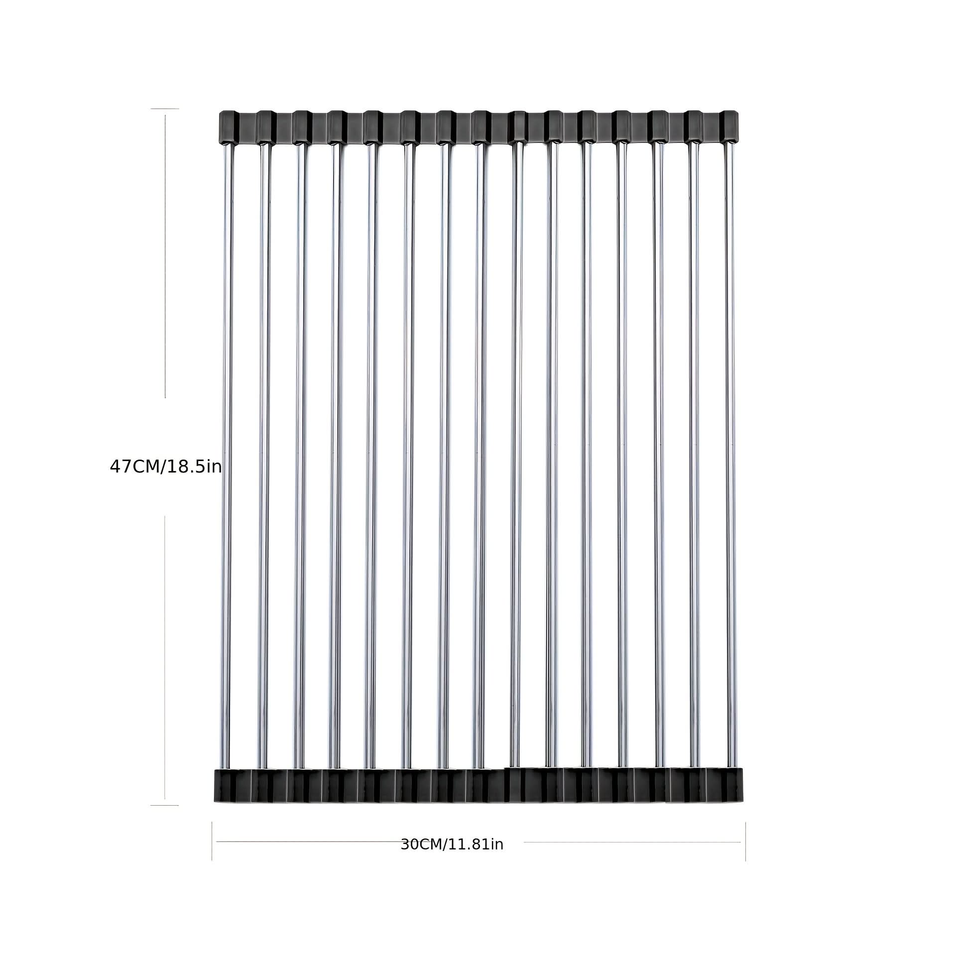 Space-Saving Stainless Steel Dish Drying Rack