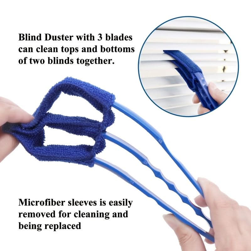 Effortless Window & Blinds Cleaning Tool with Detachable Head
