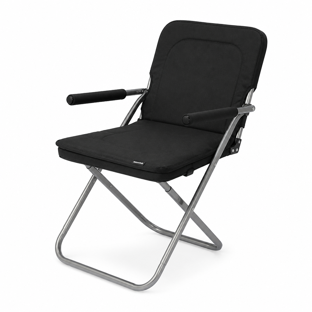 Aluminum Frame Camping Chair (Padded Seat & Armrests)