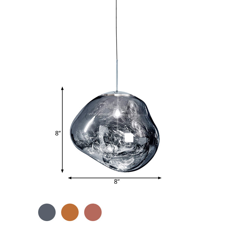 Ceiling Light Fixture in Contemporary Glass Design