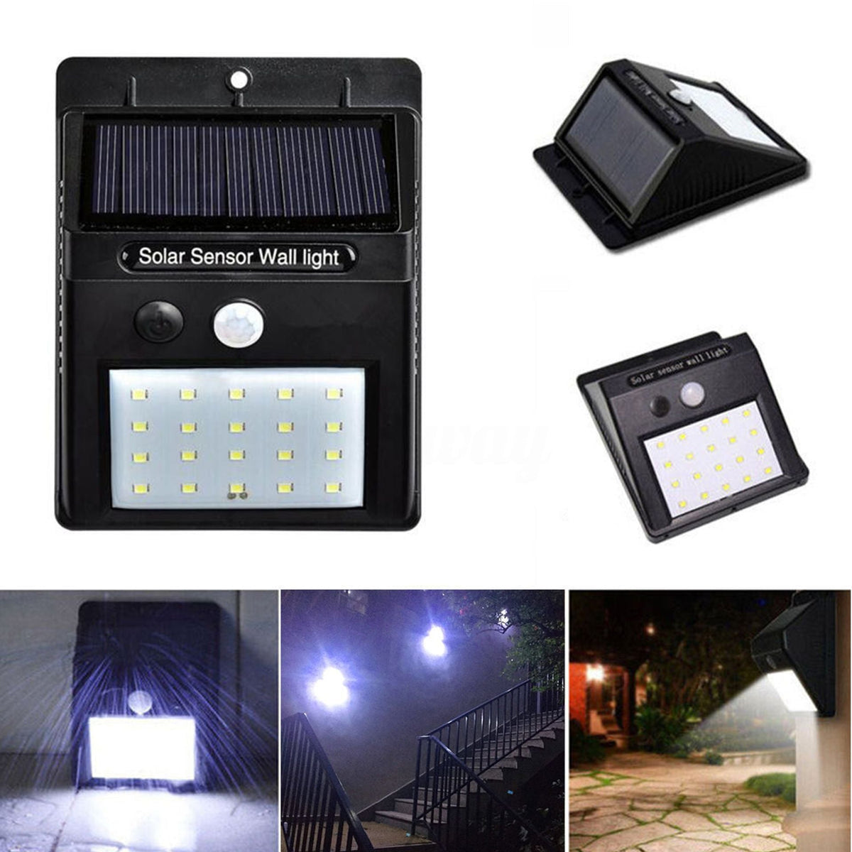 Pack of 5 Outdoor Solar LED Lights
