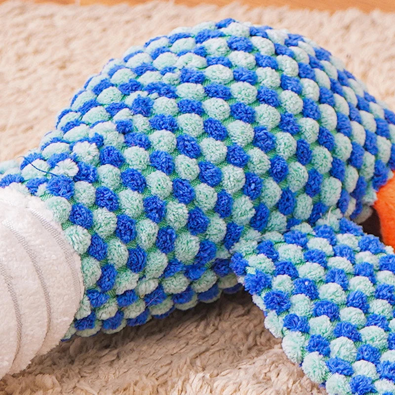 Cuddly Canine Chew Toy with Interactive Squeaker