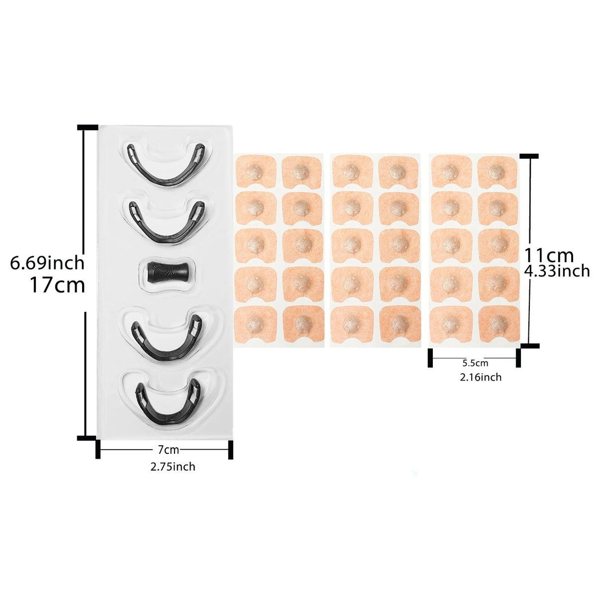 BreatheEasy Magnetic Nasal Strips for Improved Airflow
