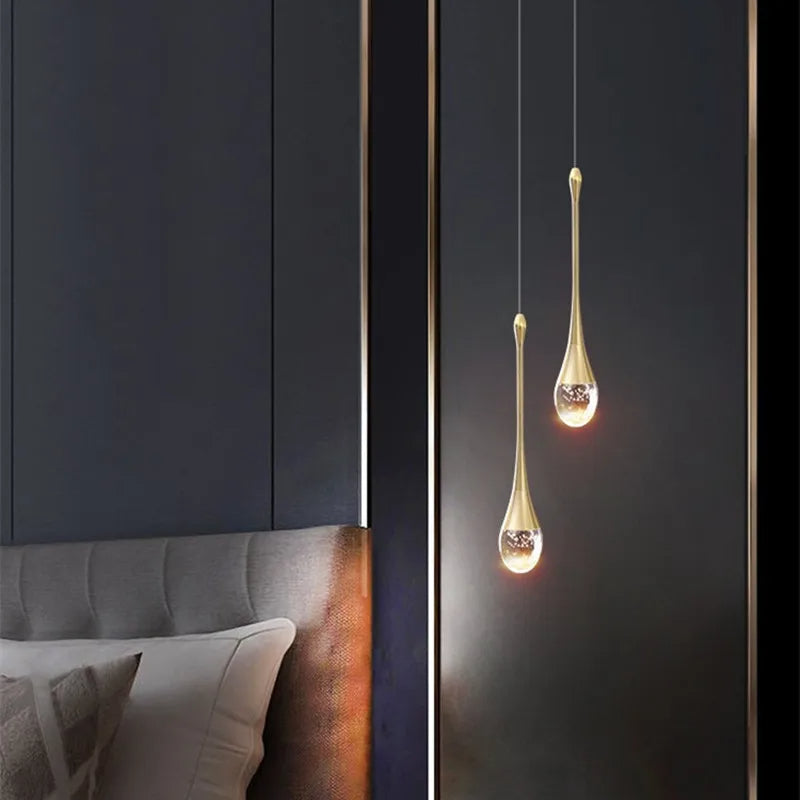 Warm Glow Glass Pendant Light
