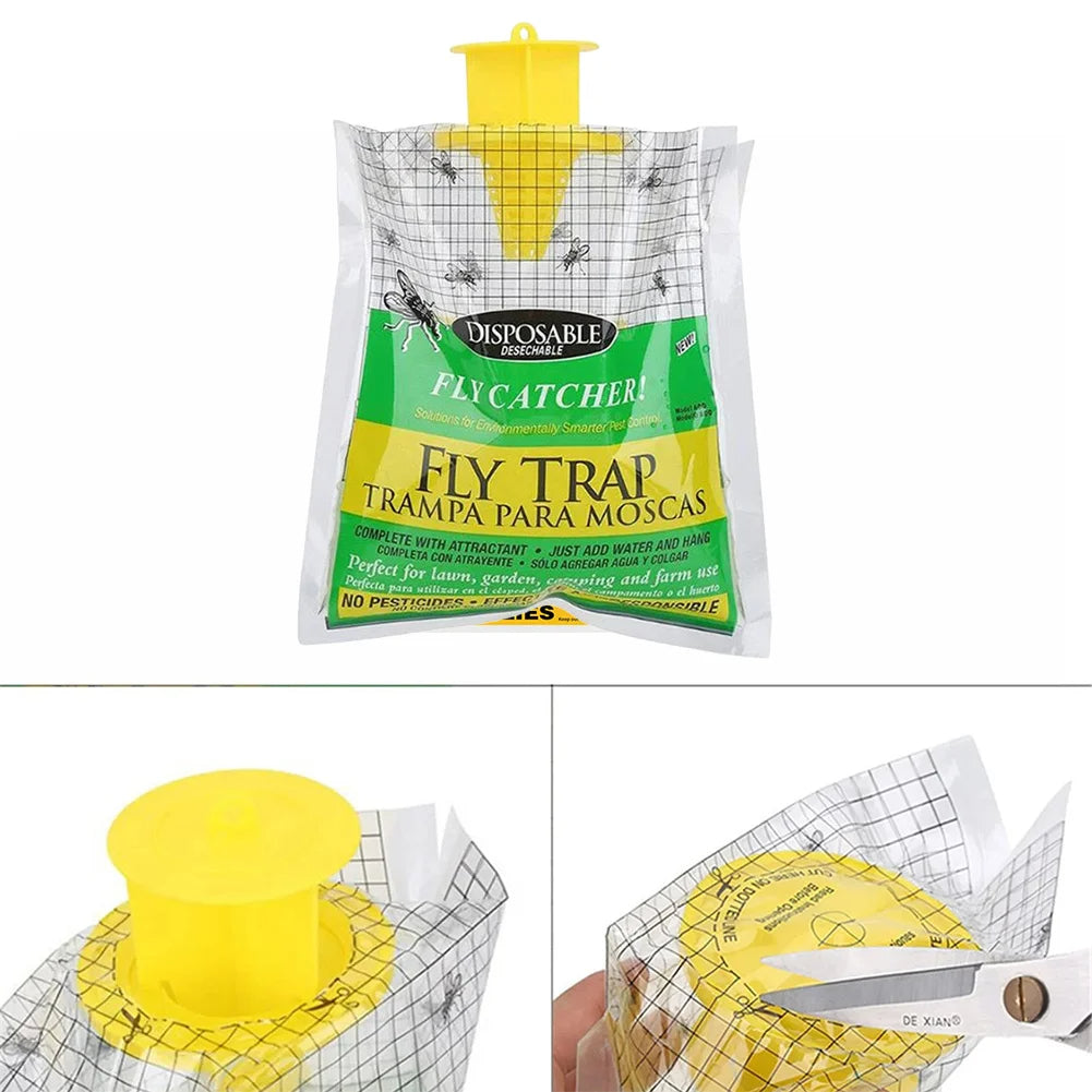 Eco-Friendly Disposable Fly Catcher for Outdoor Use