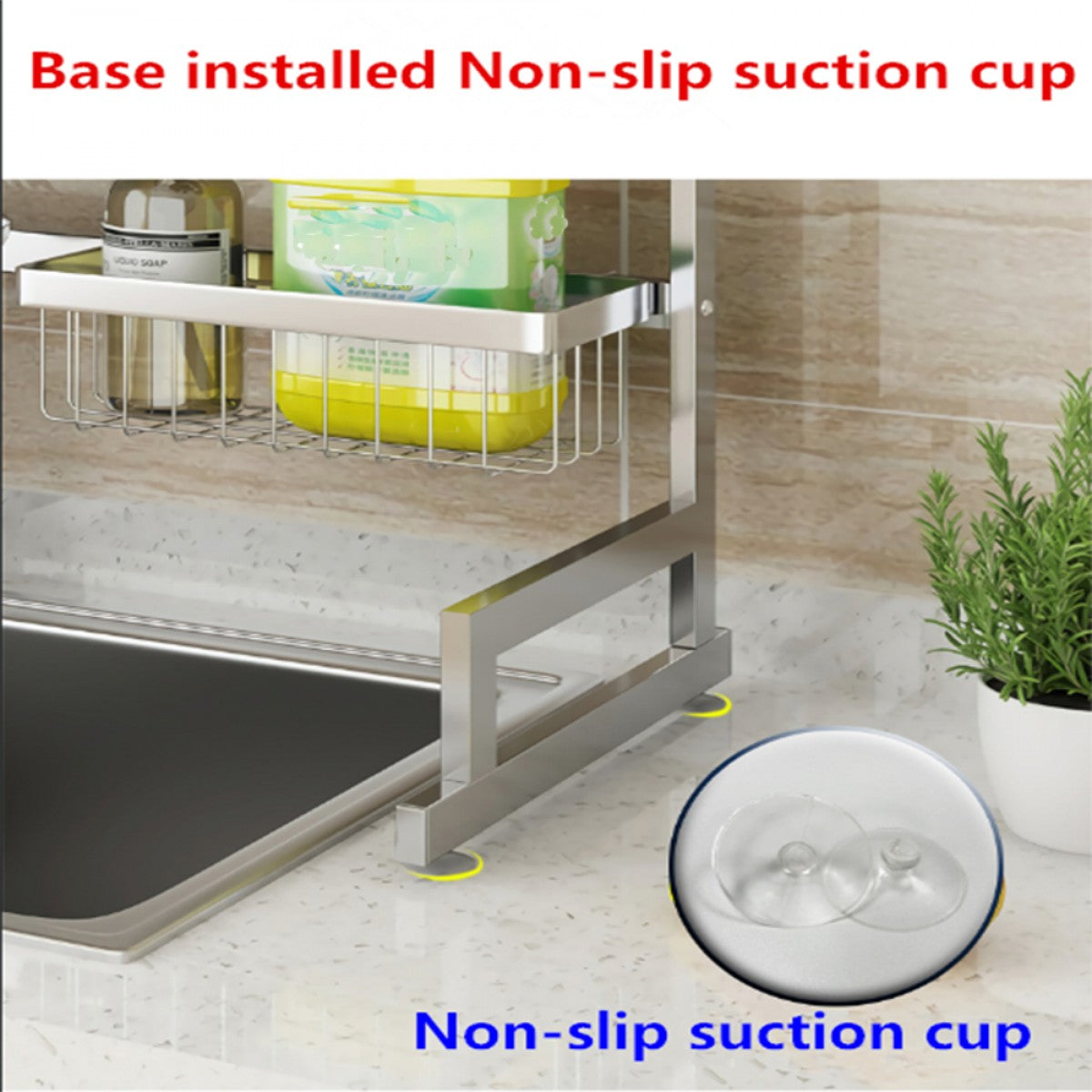 34.6" Space-Saving Stainless Steel Dish Drying Rack for Sinks