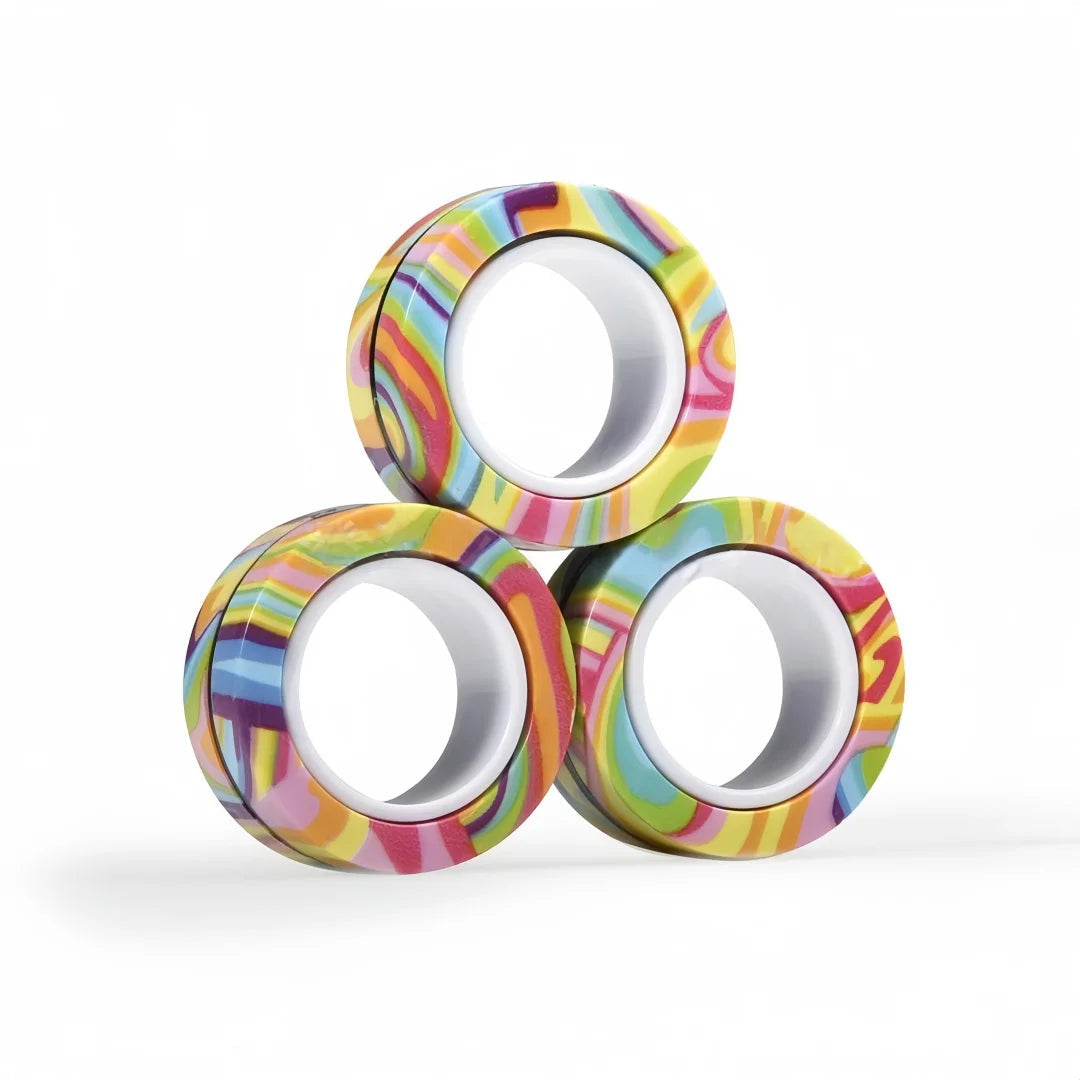 Engaging Magnetic Spinner Ring Set for Everyday Relaxation
