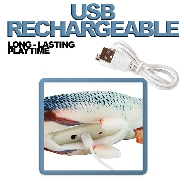 Interactive USB-Driven Floating Fish Toy for Pets