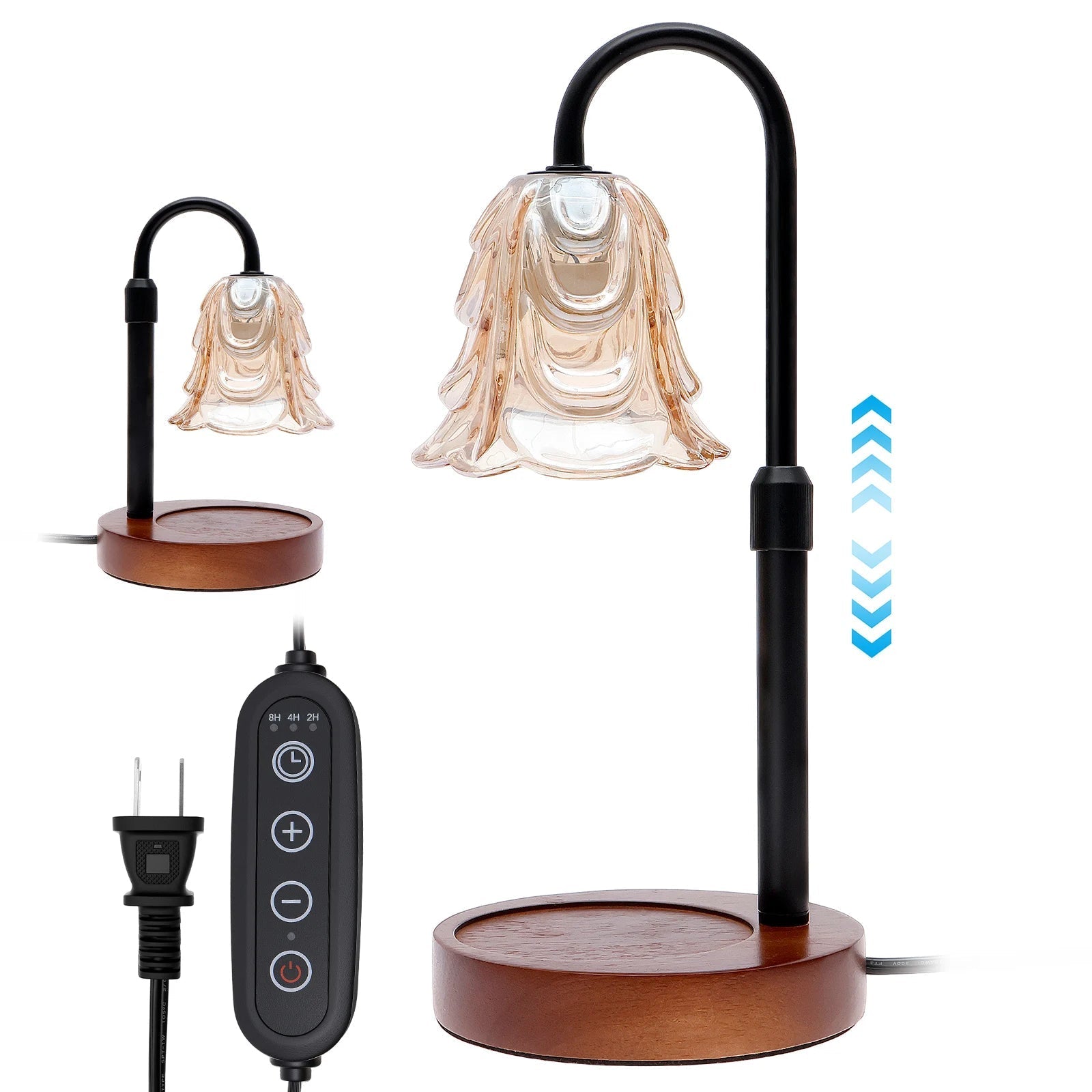 Elegant Adjustable Candle Warmer with Dimming Feature