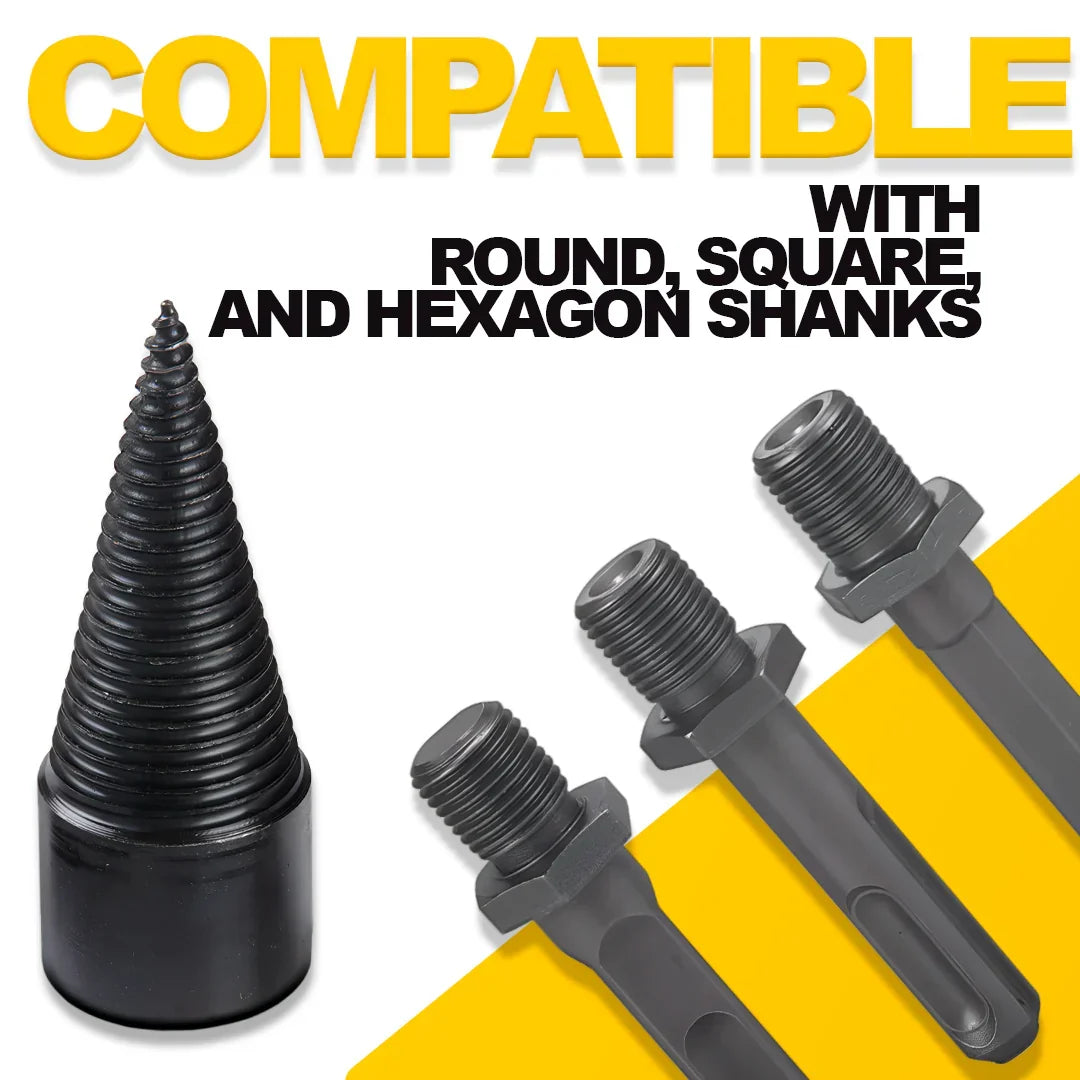 PowerSplit Drill Bit for Effortless Log Splitting