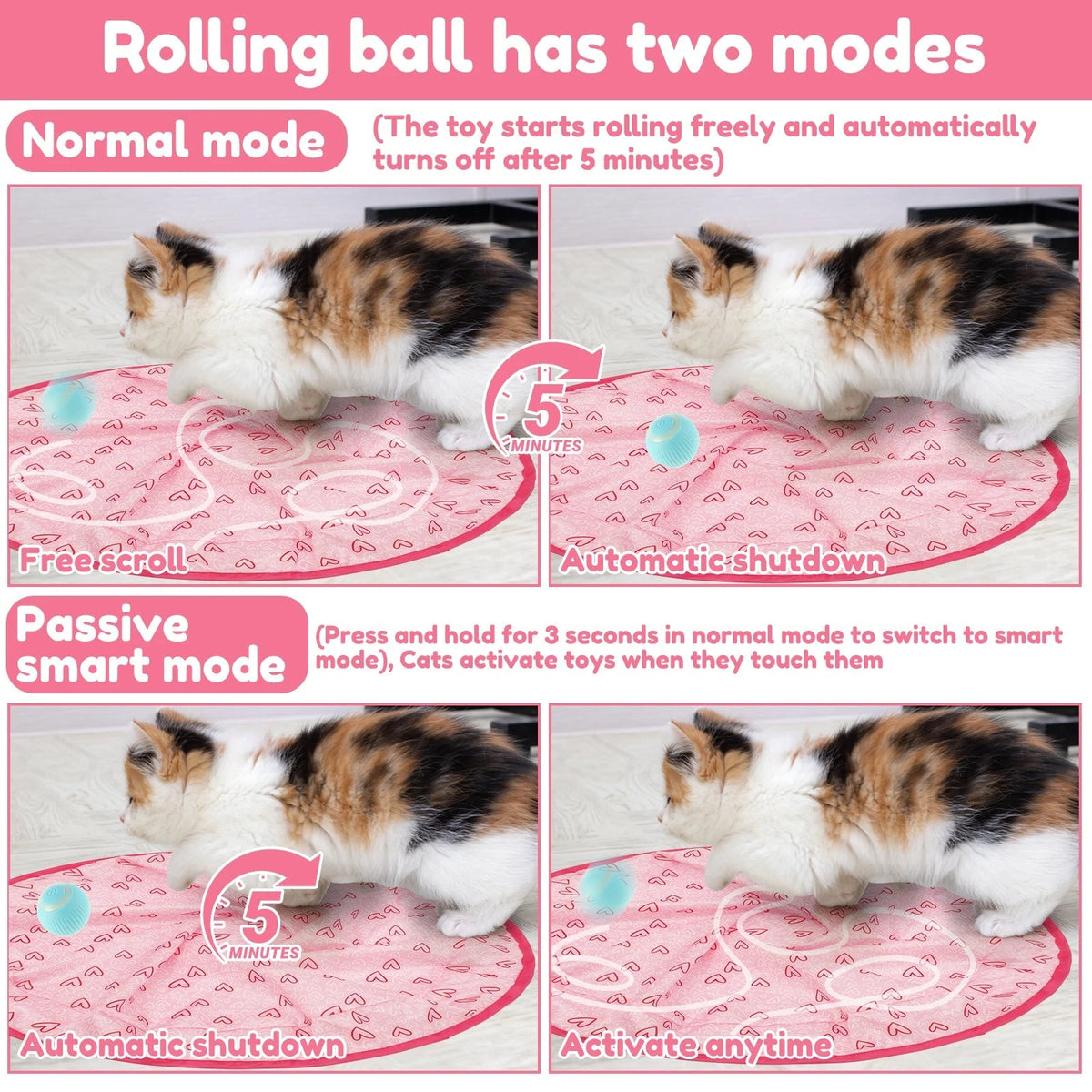 Engaging Feline Playset with Adaptive Motion Ball