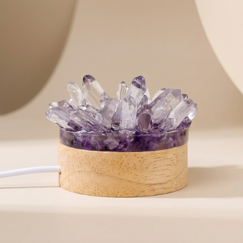 Elegant Adjustable Crystal Table Lamp with 30 Light Levels