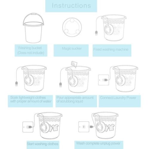 Compact Ultrasonic Laundry Cleaner for Quick Washes