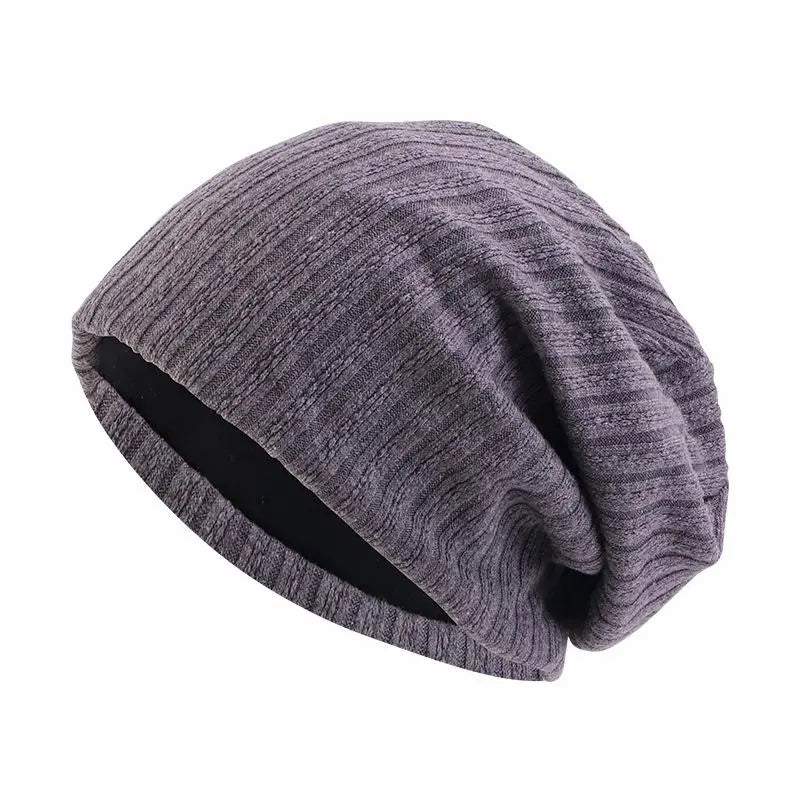 Textured Cotton Beanie for Spring and Fall Comfort