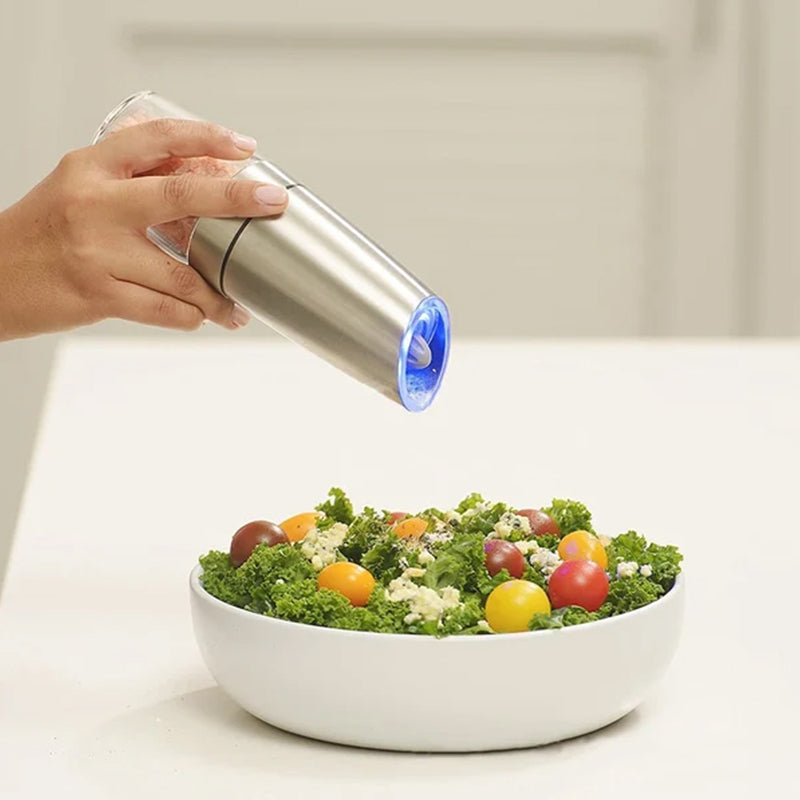 LED Light Electric Pepper Mill with Gravity Induction