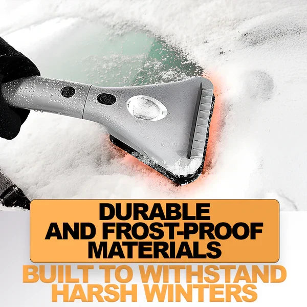 Heated Windshield Ice Remover with LED Light