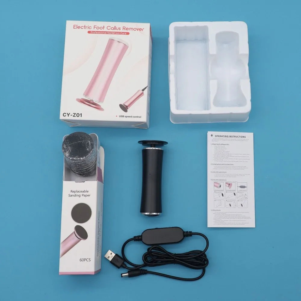 Professional Electric Foot Care System for Smooth Feet