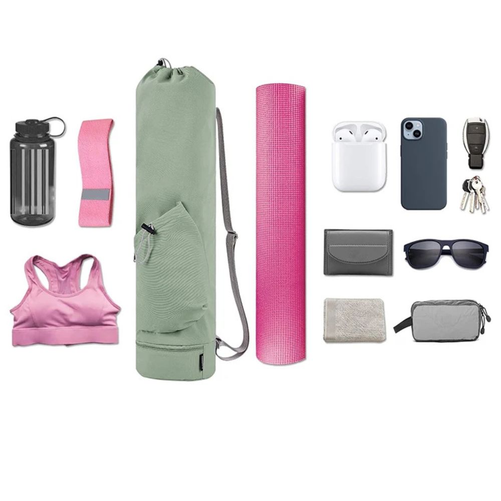 Versatile Yoga Gear Carrier with Wet Compartment