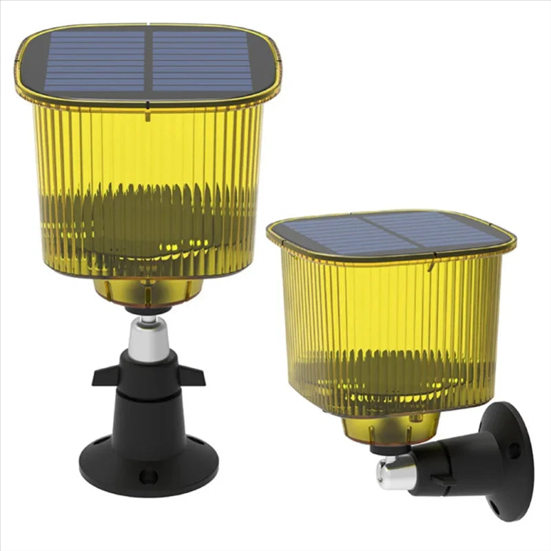 Eco-Friendly Solar Animal Deterrent with Sound & Light Features