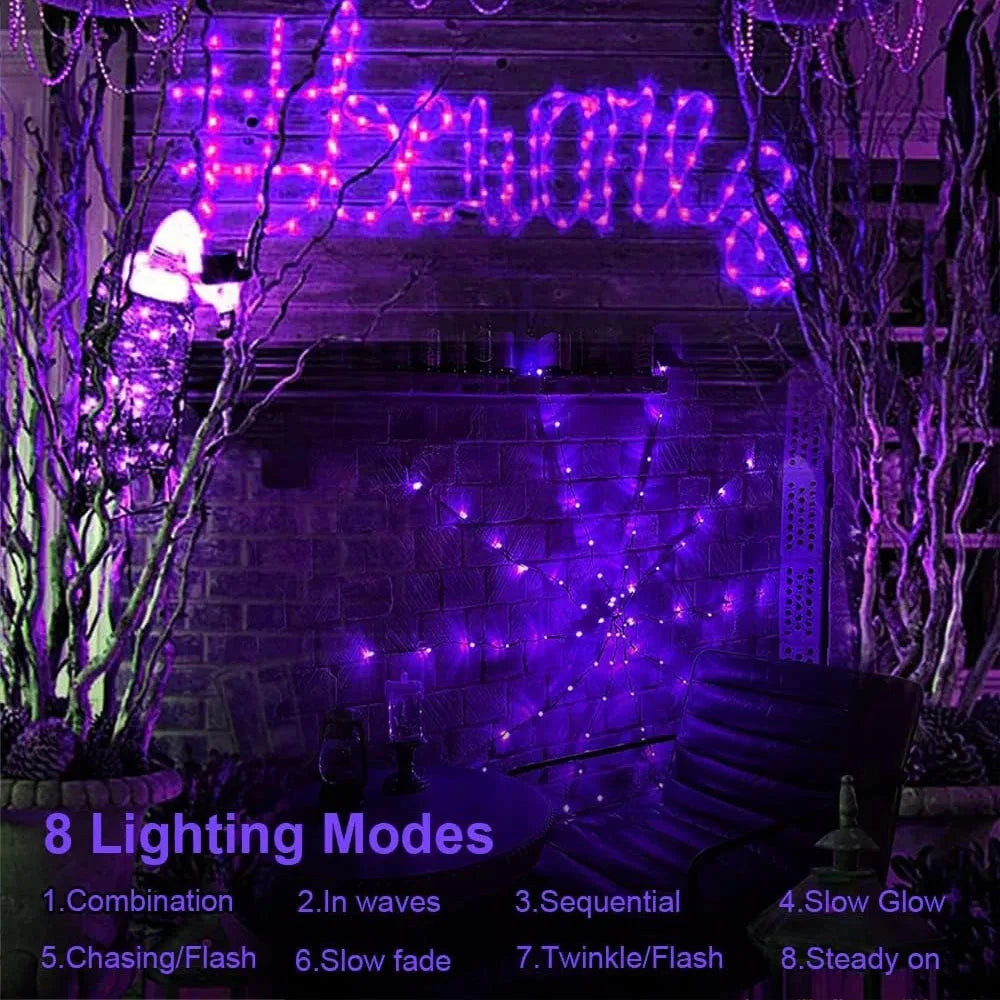 Illuminated Halloween Cobweb Decoration for Spooky Vibes