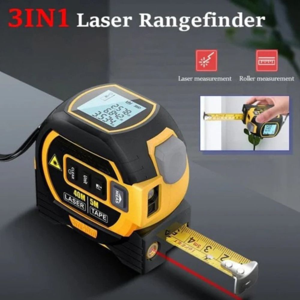 Versatile 3-in-1 Laser Measuring Tool