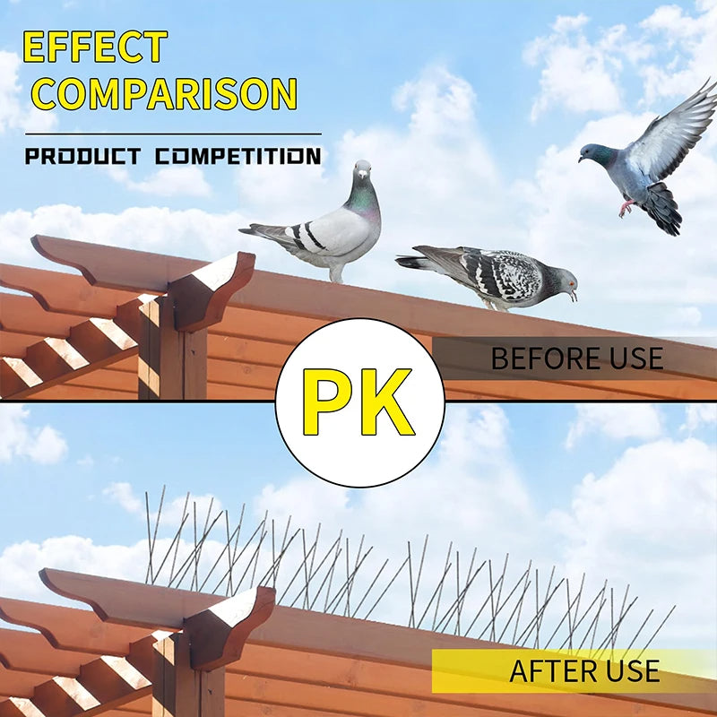 Stainless Steel Outdoor Bird Deterrent Spikes