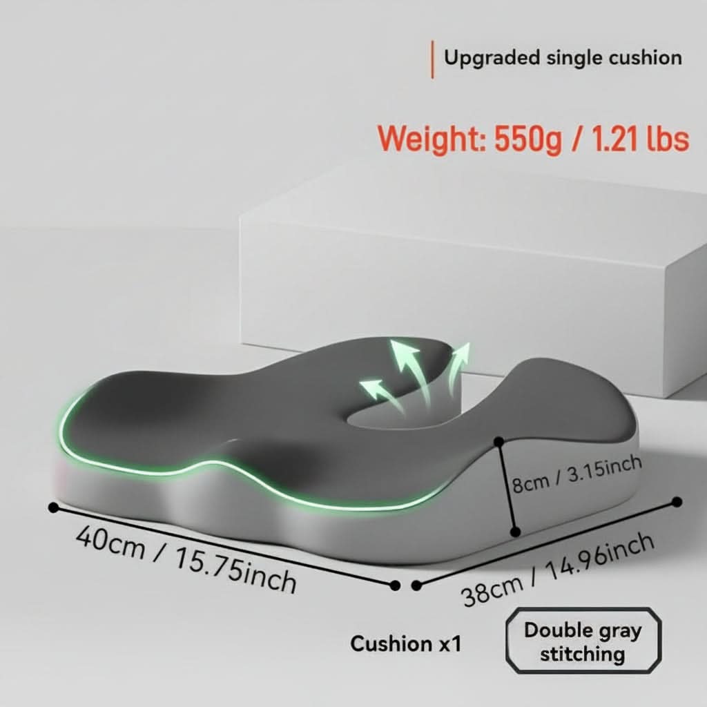 ComfortMax – Premium Ergonomic Seat Cushion for Relief
