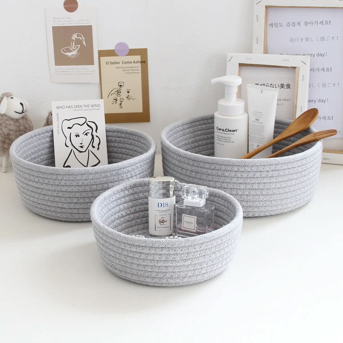 CozyNest – Versatile Storage Basket for Home Organization