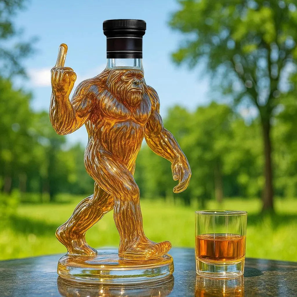 Legendary Spirits Decanter – 25.3 Oz Artisan Glass with Unique Design