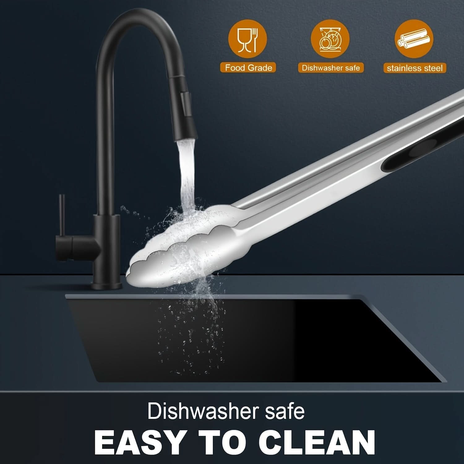 PrecisionGrip – Stainless Steel Locking Kitchen Tongs