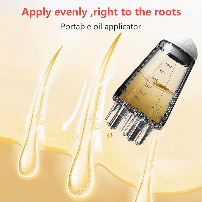 Nourishing Hair Oil Applicator with Scalp Massager