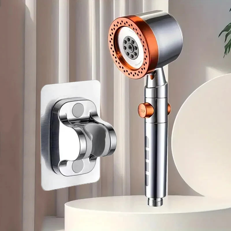 Versatile Handheld Shower Head with 6 Adjustable Spray Settings
