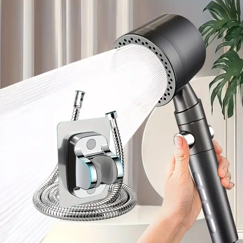 Versatile Handheld Shower Head with 6 Adjustable Spray Settings