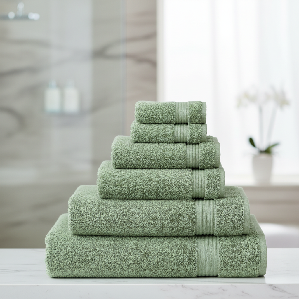 Set of 6 Towels – Soft and Absorbent Bath Essentials