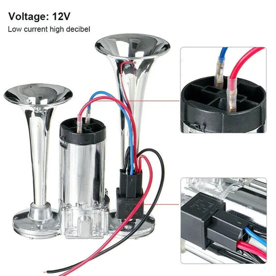 ThunderBlast Electric Horn Kit for Vehicles