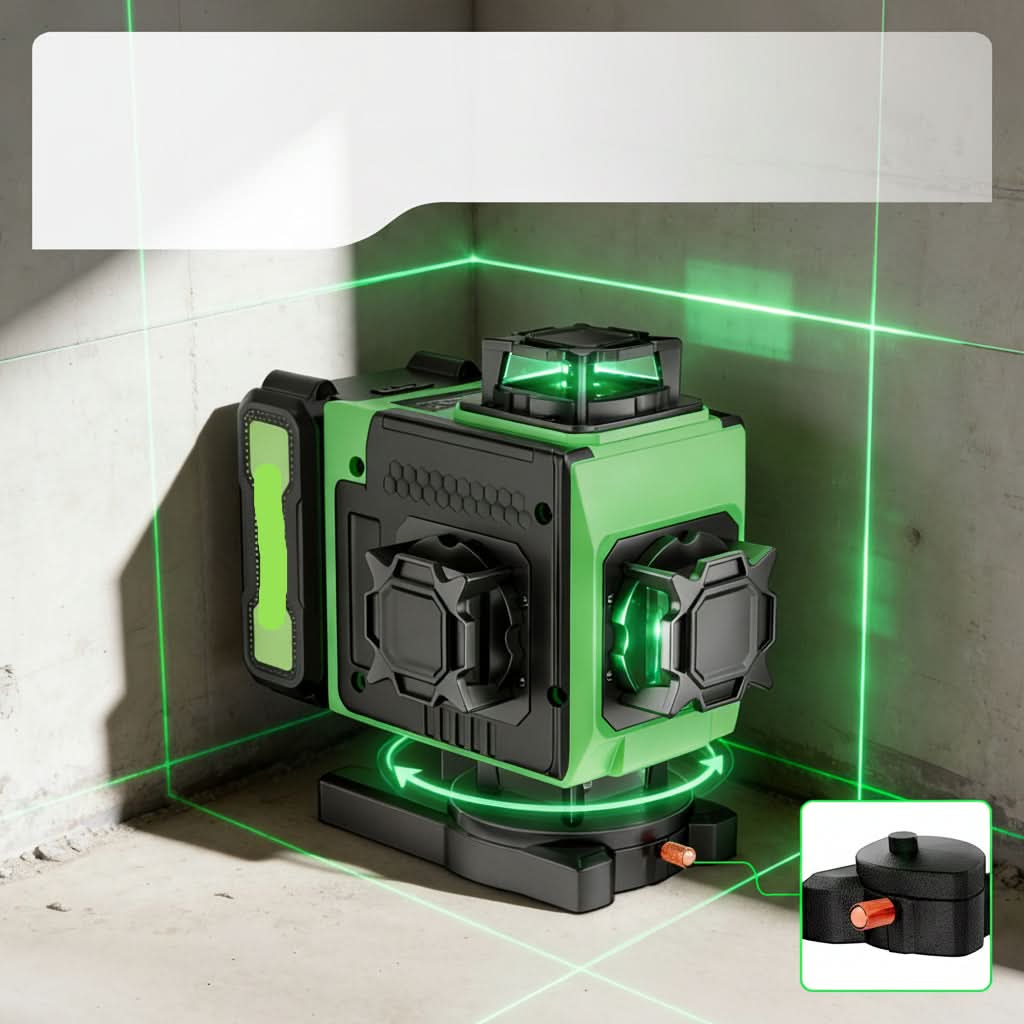 PrecisionPro 360° Laser Level Tool for Perfect Alignment