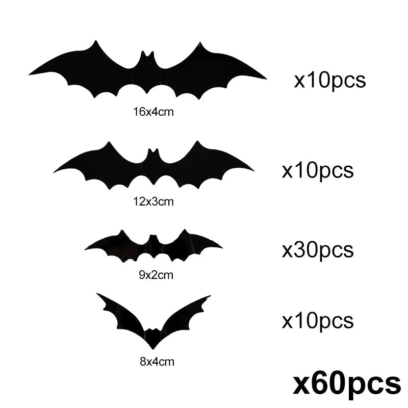Lifelike Halloween Bat Wall Decor for Spooky Ambiance