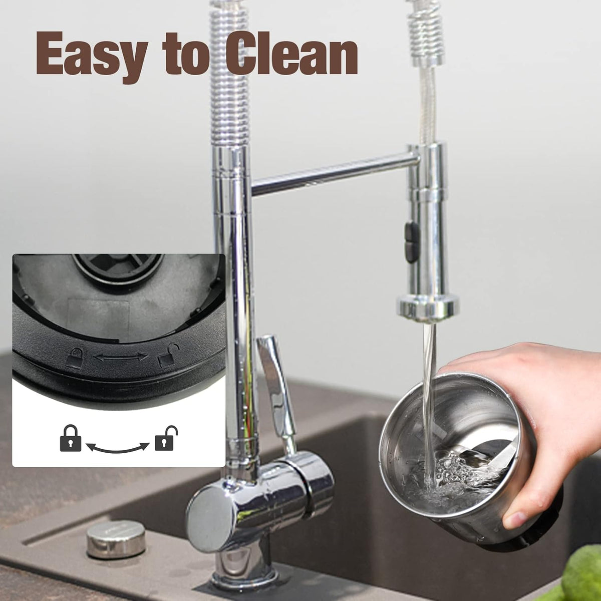 Electric Grinder for Coffee and Spices with Detachable Cup