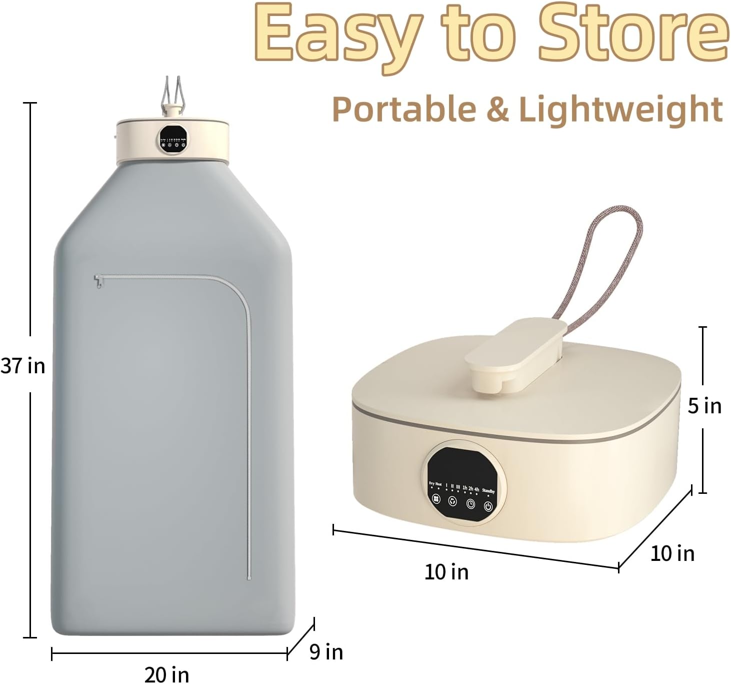 Compact Dual-Function Clothes Dryer & Heater