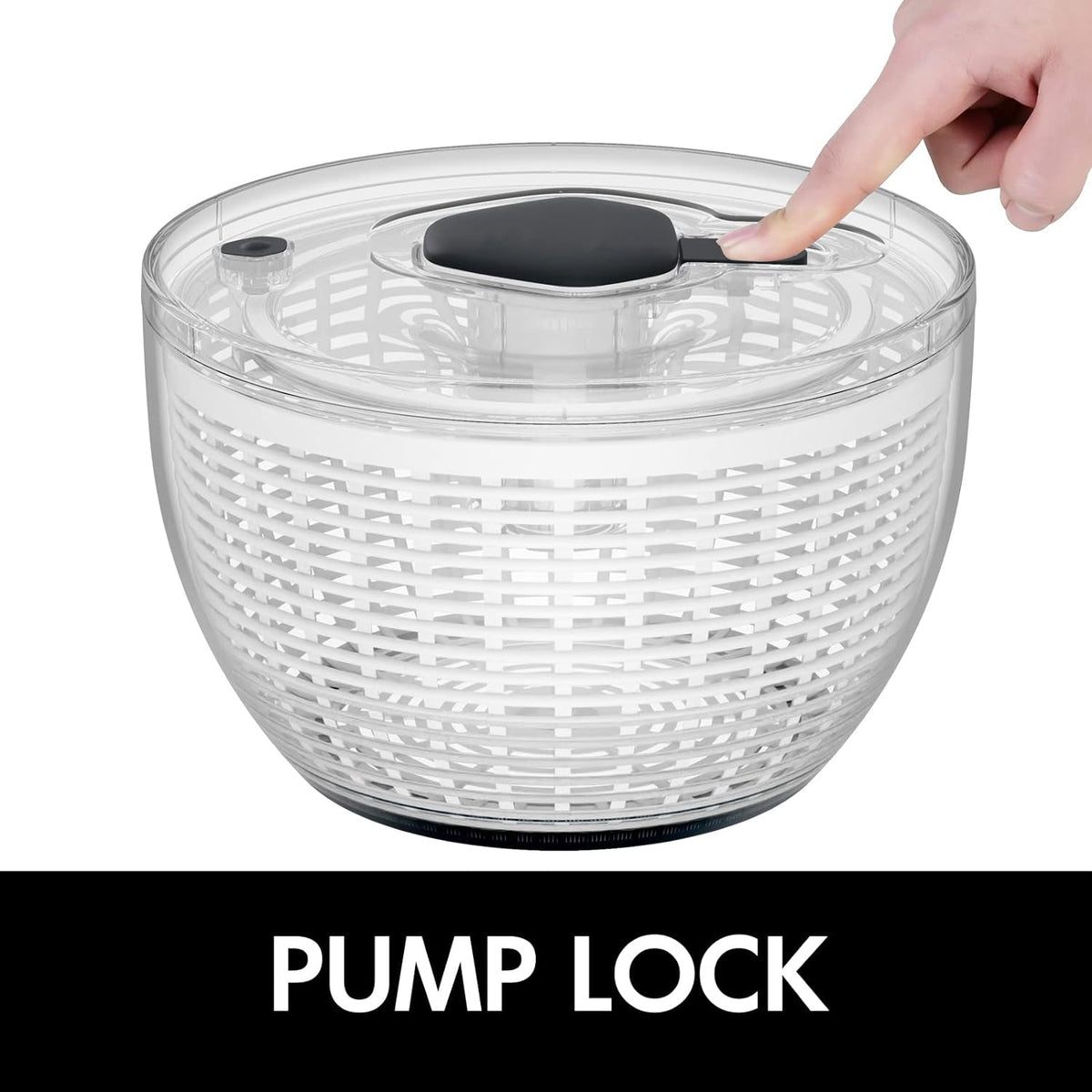 Effortless One-Handed Salad Spinner for Quick Greens