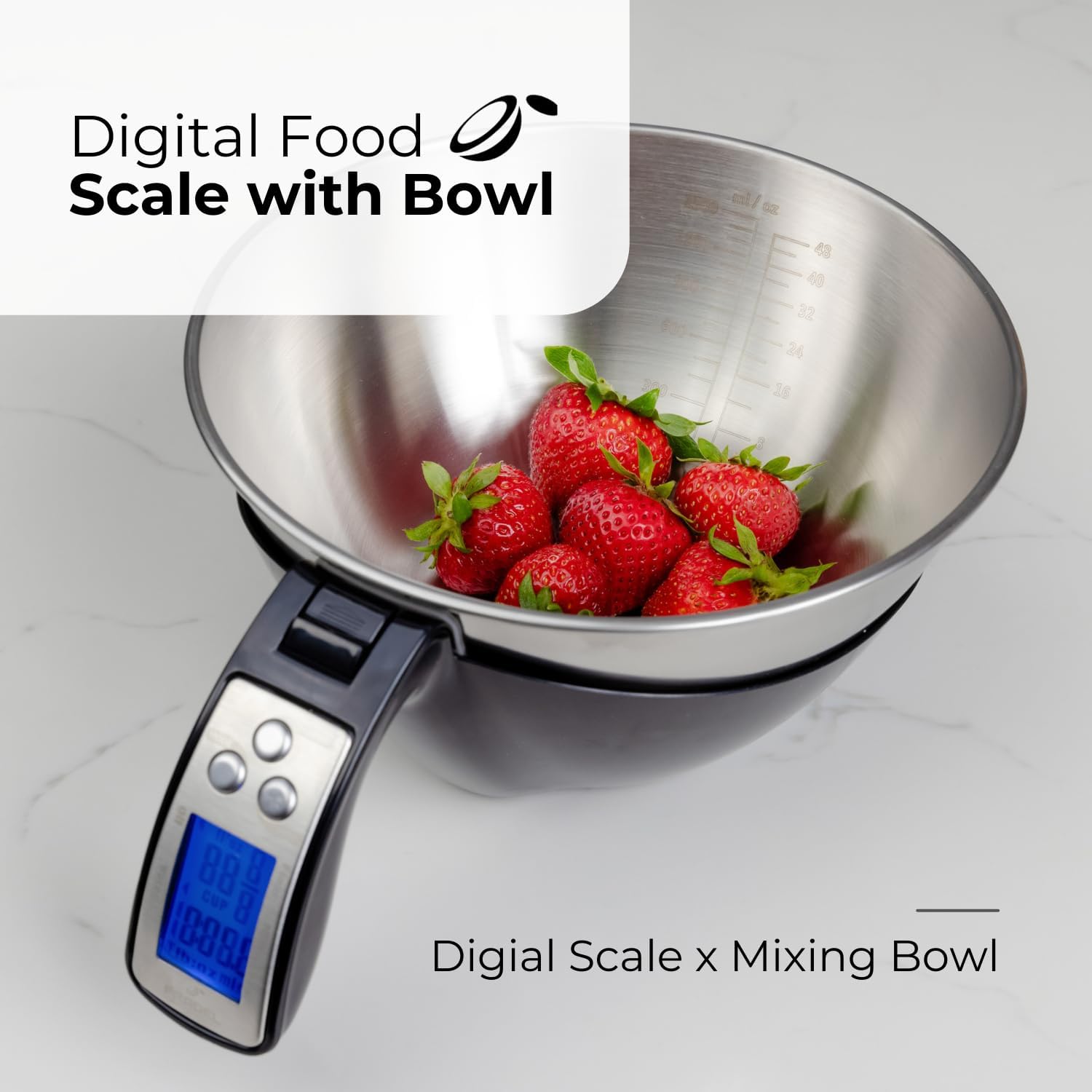 Precision Kitchen Scale with Removable Bowl