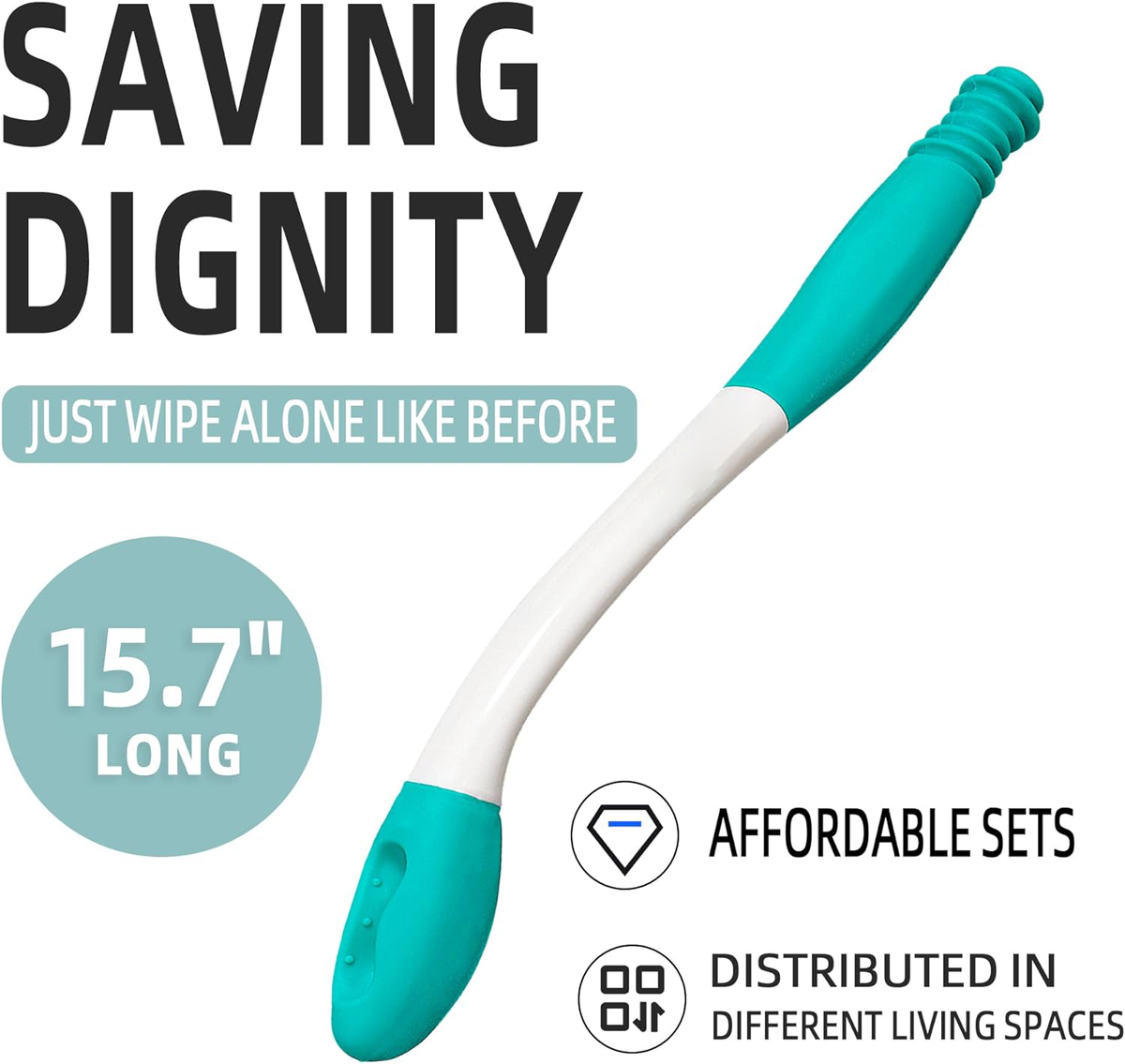 Comfort Reach Wiping Assist Tools - 2 Pack for Personal Hygiene