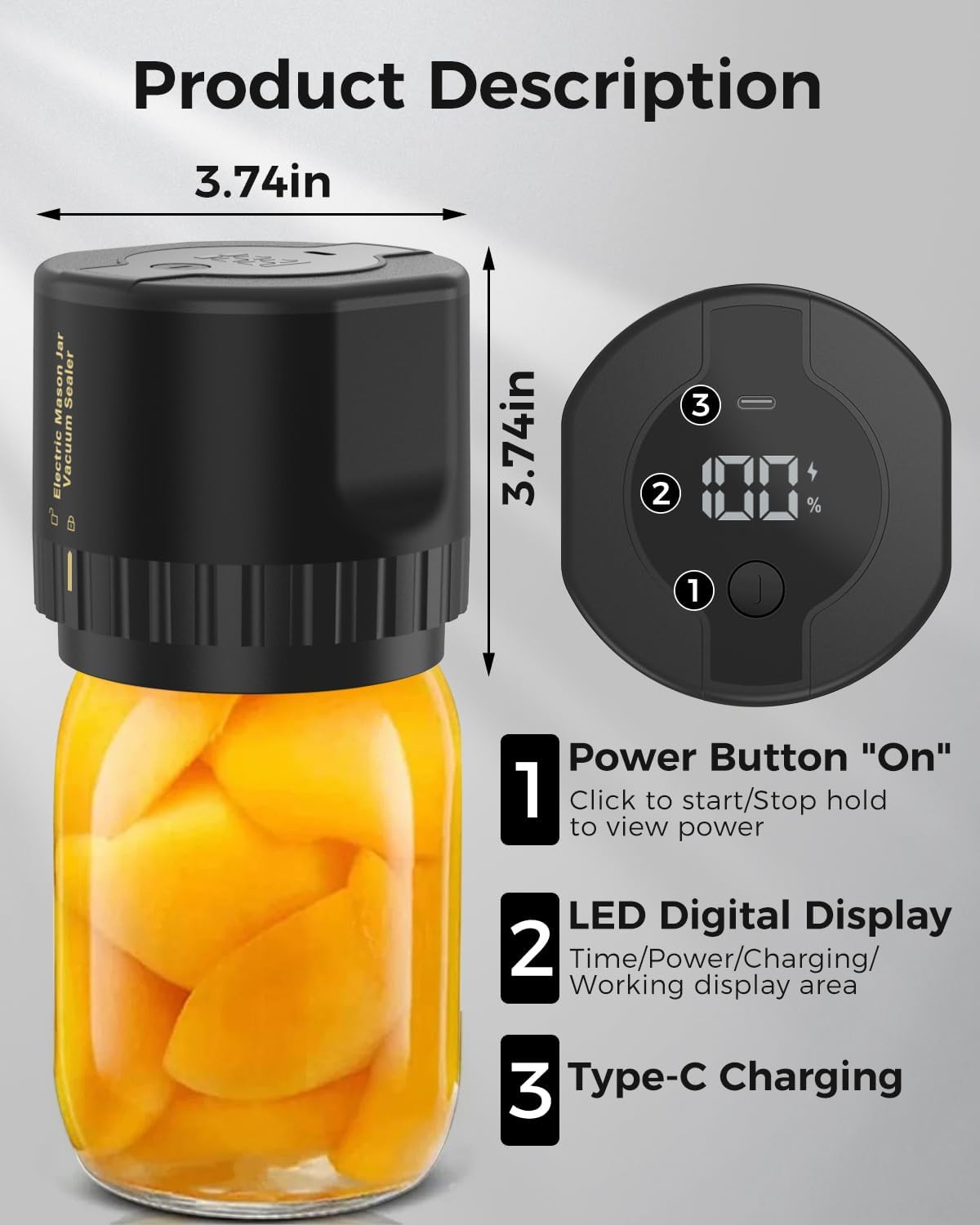 SmartSeal Jar Vacuum Pump – Efficient Food Storage Solution