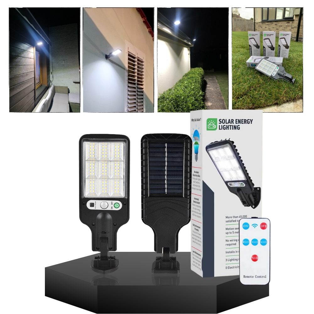 Outdoor Solar LED Light Featuring Motion Detection Sensor