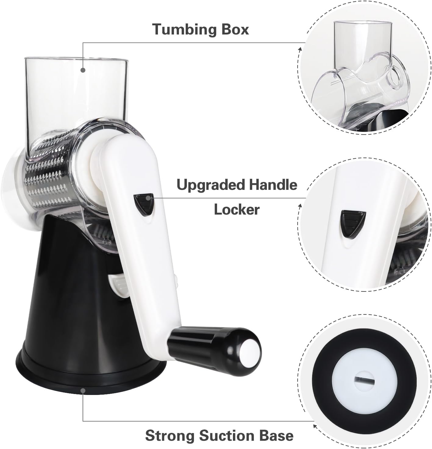SwiftGrate Manual Cheese and Vegetable Shredder