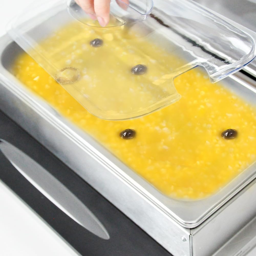 Food Warmer with Three 2.5-Liter Containers and Temperature Control