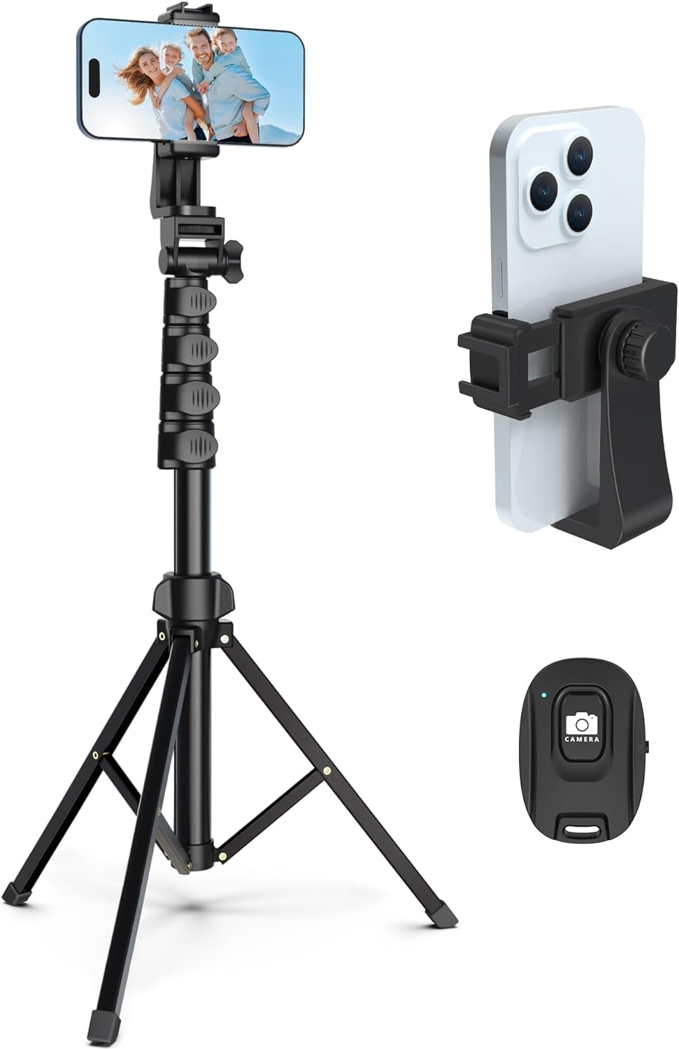 Adjustable Tripod Stand for Smartphones and Cameras