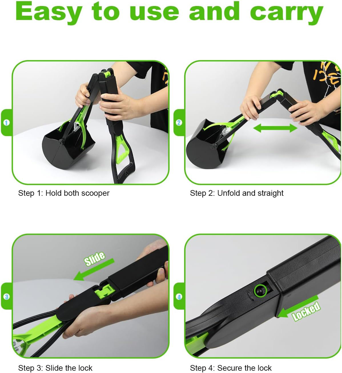 Effortless Pet Waste Picker with Extended Handle