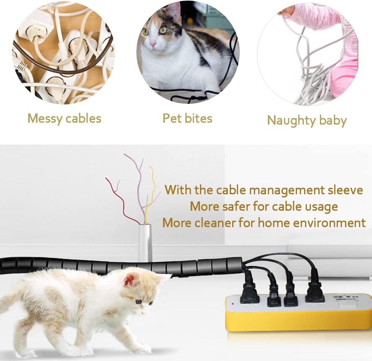 Desk Cable Management System for a Clutter-Free Workspace