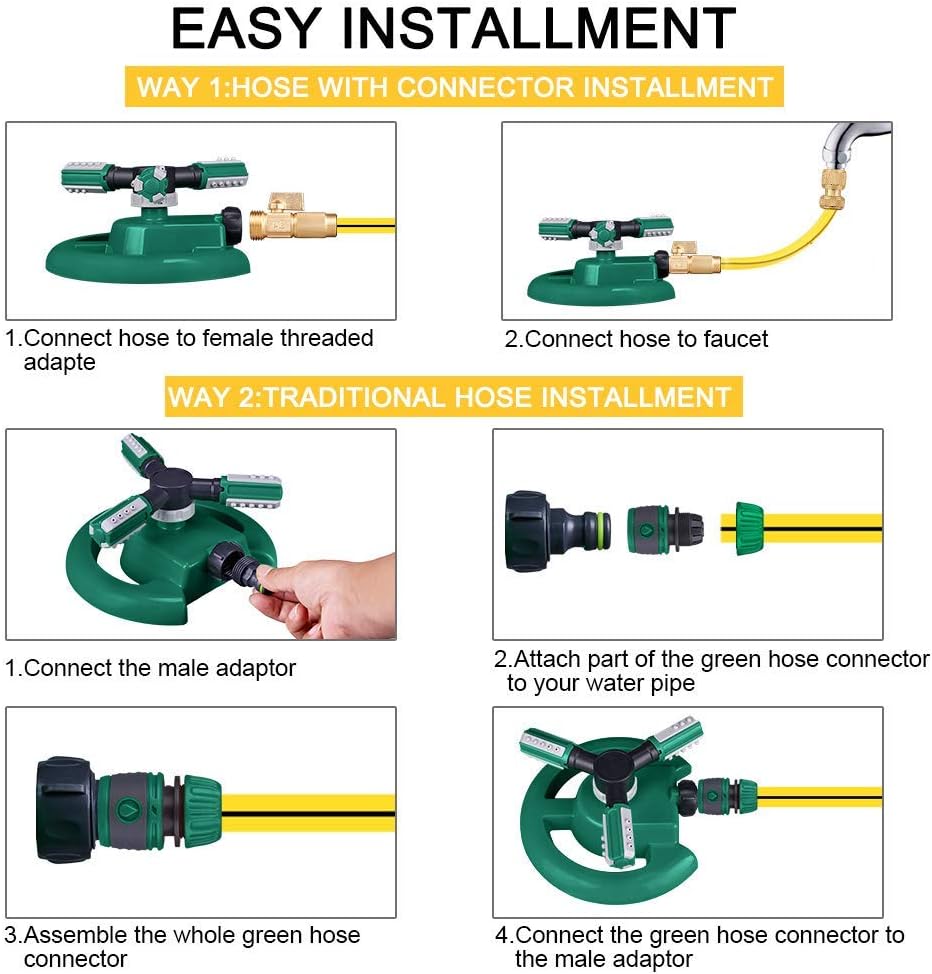 Effortless Garden Sprinkler System for Lush Lawns